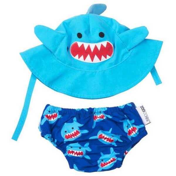 Zoocchini UV zwemluier setje Sherman the Shark
