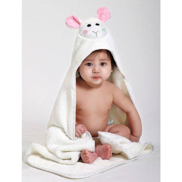 Zoocchini baby badcape - Lola the Lamb  0 -18 maanden