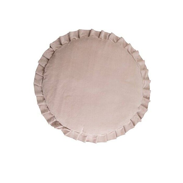 Fluwelen beige speelmat