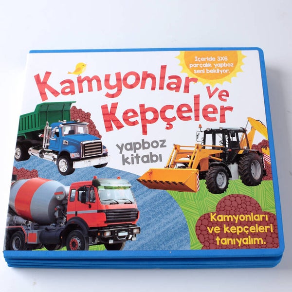 Puzzle Kitaplar-Kamyonlar ve Kepçeler - ABC Grup