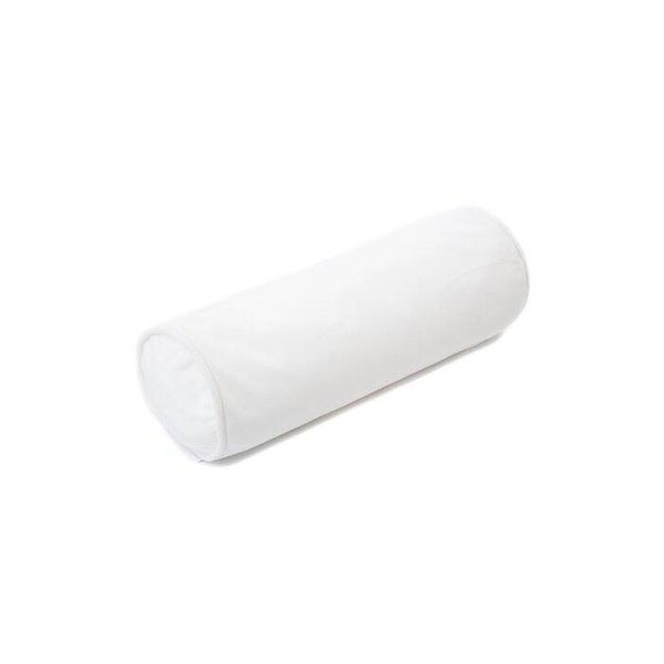Fluwelen wit rolkussen