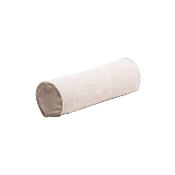 Fluwelen beige rolkussen