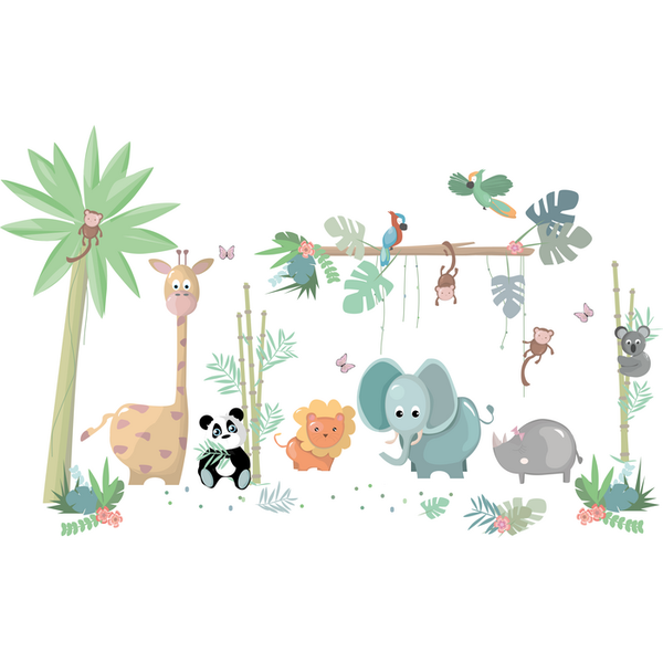 Jungly jungle - Complete Set Muurstickers