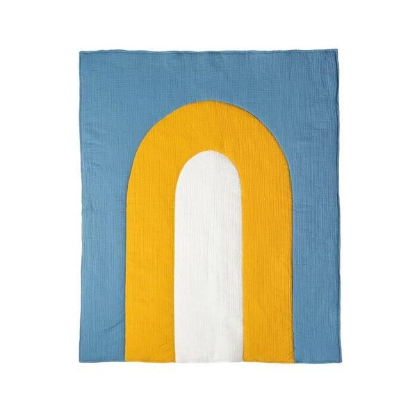 Poederblauwe regenboogdeken
