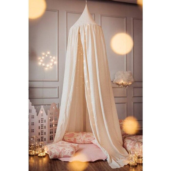 Luifel Beige met gouden stippen