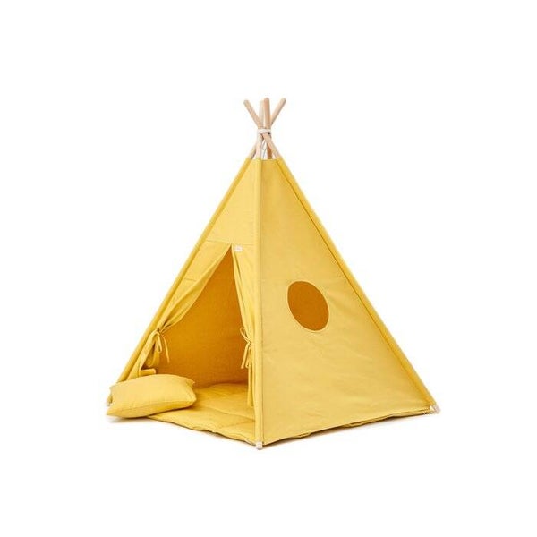 Tipi Tent - Effen Sunny Mosterd Tipi Set