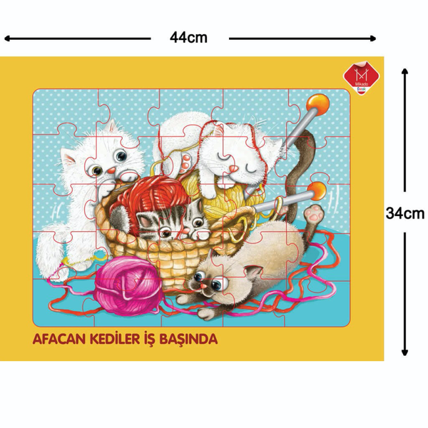 Afacan Kediler İş Başında Yapboz