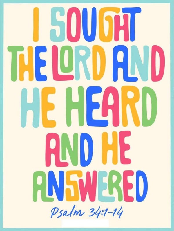 I sought the lord (colorful)