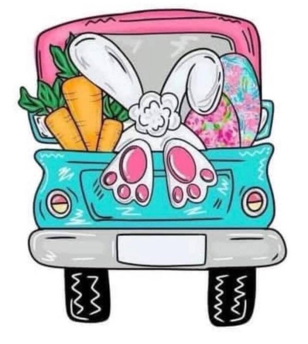 Bunny and truck