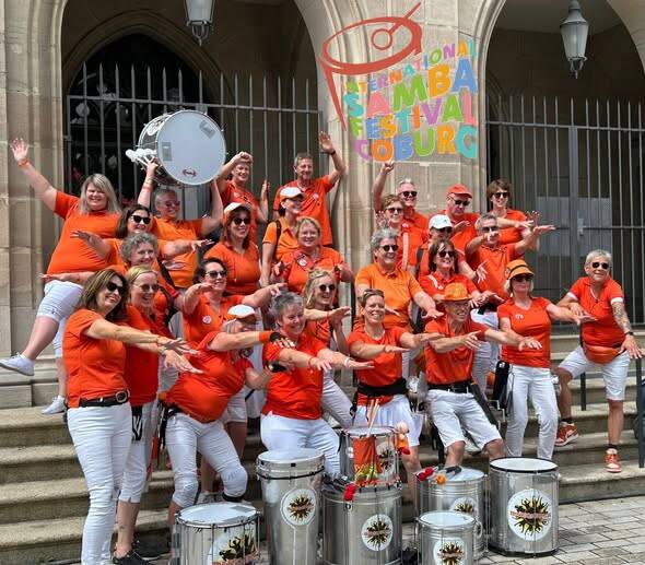 Bandfoto van hoe we in Coburg samen speelden in 2024