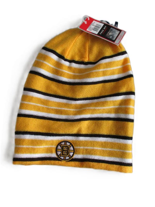 BOSTON BUINS NHL REVERSIBLE REEBOK NHL BEANIE STRIPED