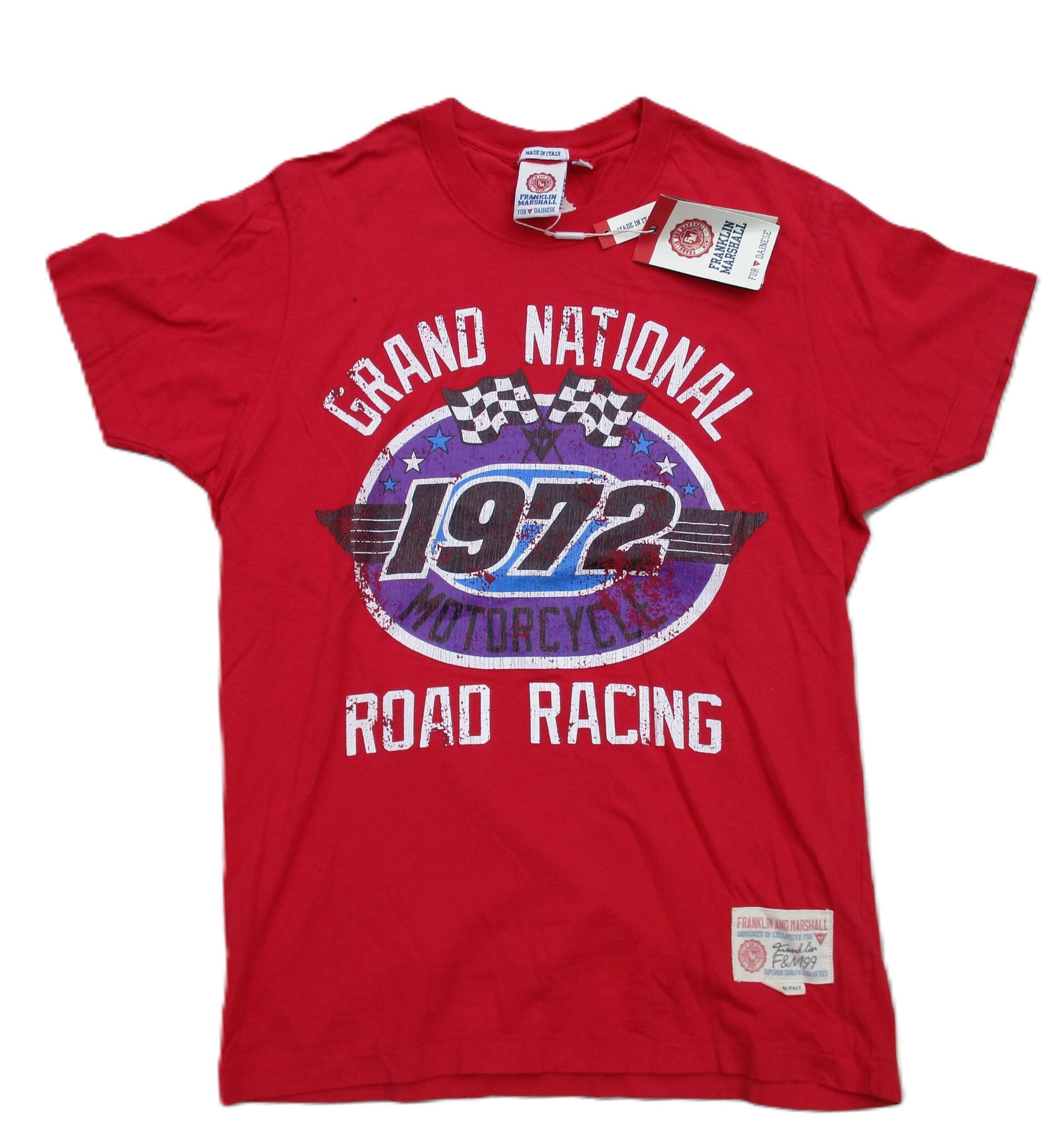 DAINESE T-SHIRT BY FRANKLIN MARSHALL ROSSO ROOD