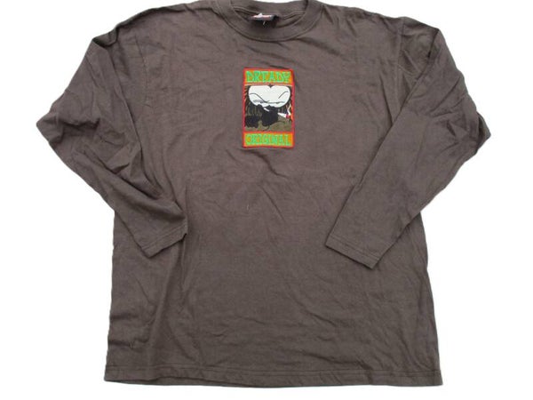 DREADY VINTAGE LONGSLEEVE T-SHIRT BROWN:  ORIGINAL''  X-LARGE