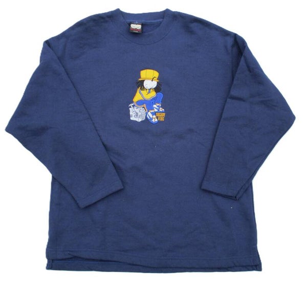 DREADY VINTAGE CREW SWEATER VIBE NAVY BLUE X-LARGE