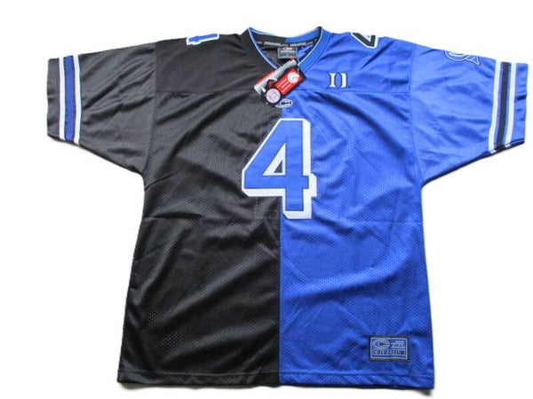 DUKE BLUE DEVILS FOOTBALL JERSEY BY COLOSSEUM NAVY BLUE BLACK