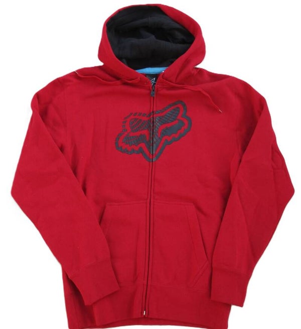 FOX RACING ZIP HOODIE  RED LARGE