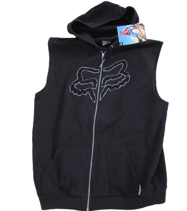 FOX HOODIE SLEEVELESS SWEATER - BODY XL