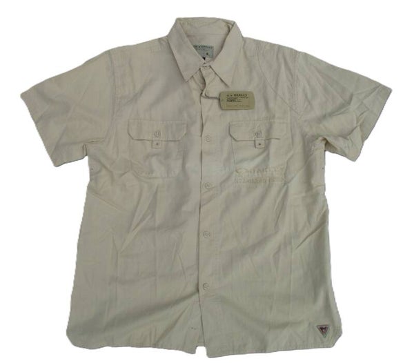 OAKLEY VINTAGE BUTTON UP SHIRT PARA TROOPER BLEACHED SAND