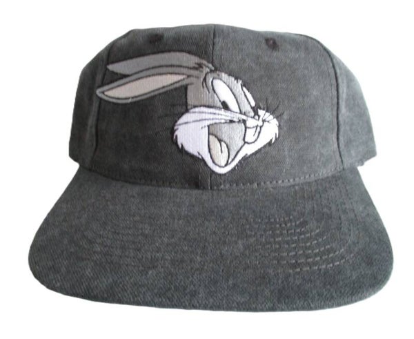 BUGS BUNNY LOONEY TUNES SNAPBACK CAP WASHED GREY