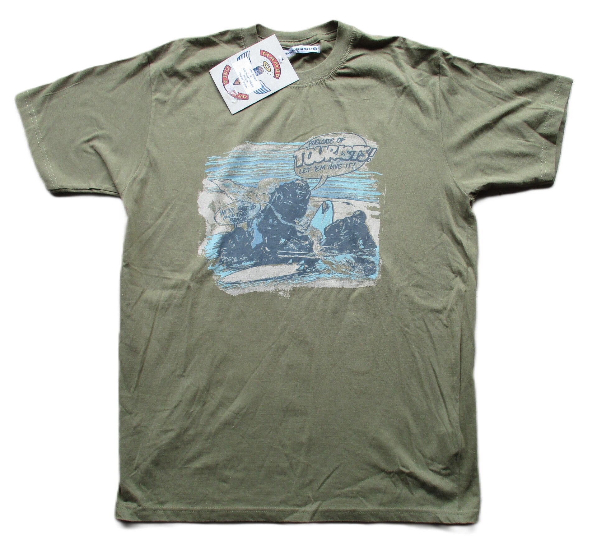 MAMBO ORIGINAL TOURISTS T-SHIRT KHAKI GREEN