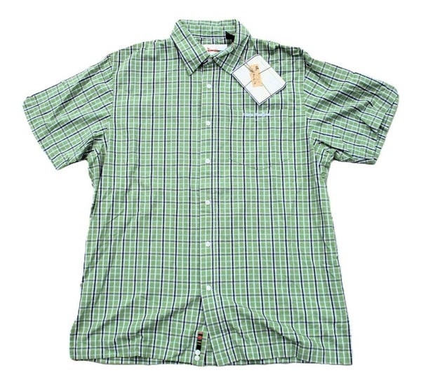 TRIPLE FIVE SOUL 555 BASIC BUTTON UP SHIRT KELLY GREEN LARGE