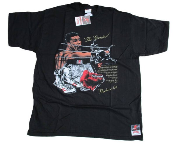 NUTMEG MOHAMMAD ALI VINTAGE  BLACK T-SHIRT 'THE GREATEST'