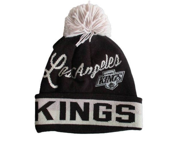 LOS ANGELS KINGS NHL CCM BEANIE MET POM