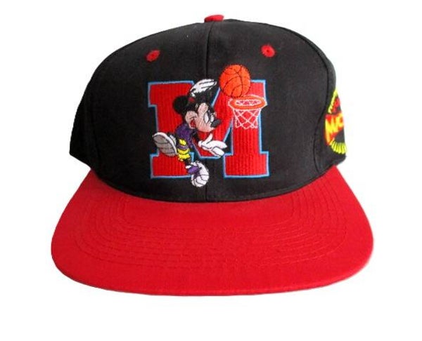 MICKEY MOUSE WALT DISNEY SNAPBACK CAP BBAL NOTHING BUT NET