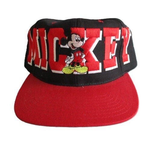 MICKEY MOUSE WALT DISNEY SNAPBACK CAP BIG NAME SPELL OUT