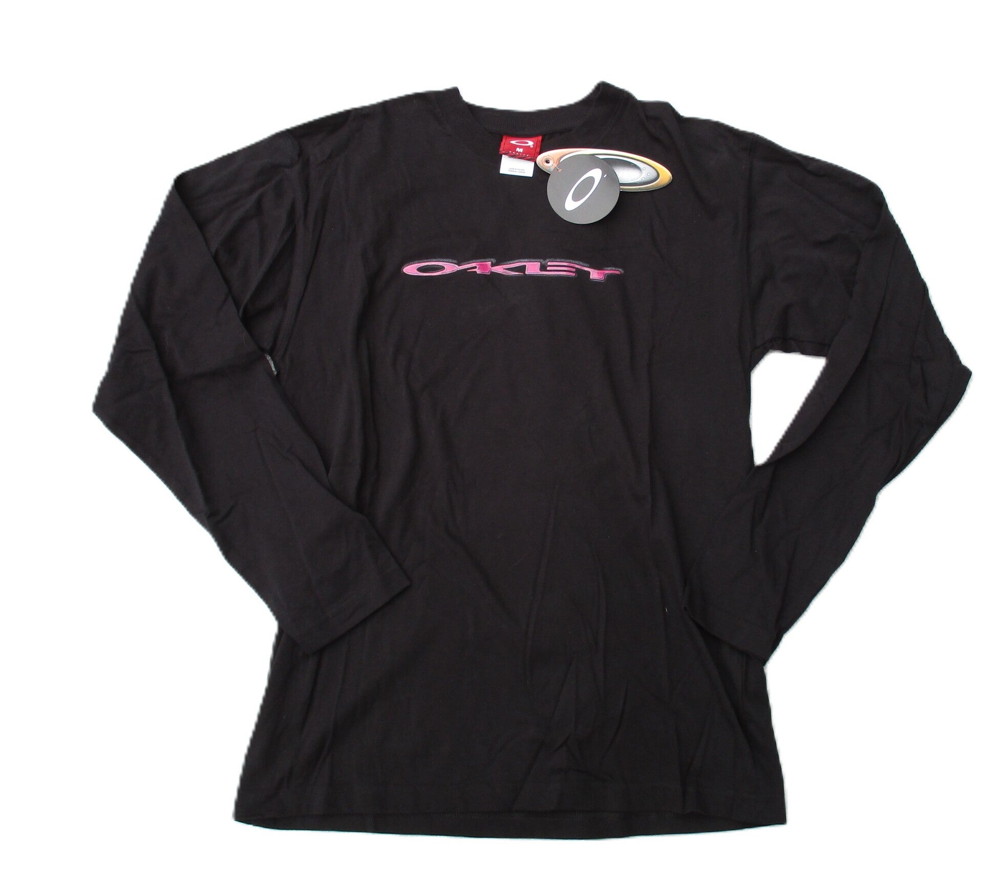 OAKLEY VINTAGE LONGSLEEVE STRETCH SWELL T-SHIRT BLACK