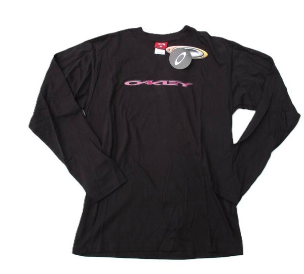 OAKLEY VINTAGE LONGSLEEVE STRETCH SWELL T-SHIRT BLACK
