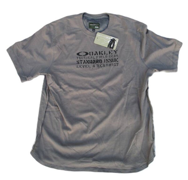 OAKLEY VINTAGE TACTICAL KNIT T-SHIRT SHEET METAL X-LARGE