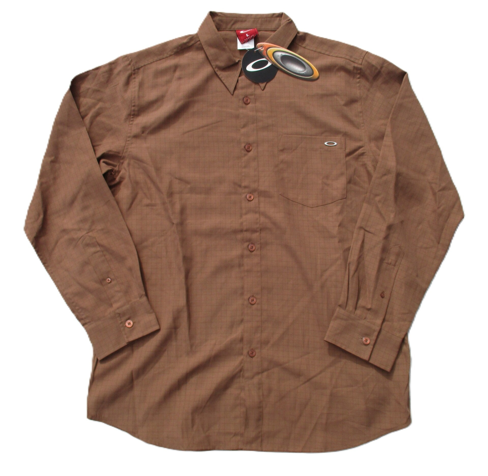 OAKLEY VINTAGE UNLEADED BUTTON SHIRT RUSTED