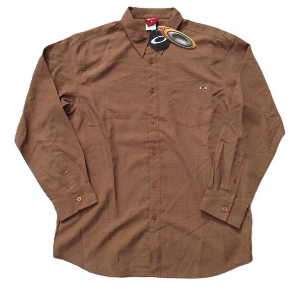 OAKLEY VINTAGE UNLEADED BUTTON SHIRT RUSTED
