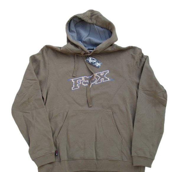 FOX RACING HOODIE KHAKI - OLIVE GREEN MEDIUM