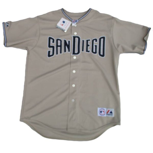 MAJESTIC SAN DIEGO PADRES MLB BASEBALL JERSEY  BEIGE LARGE