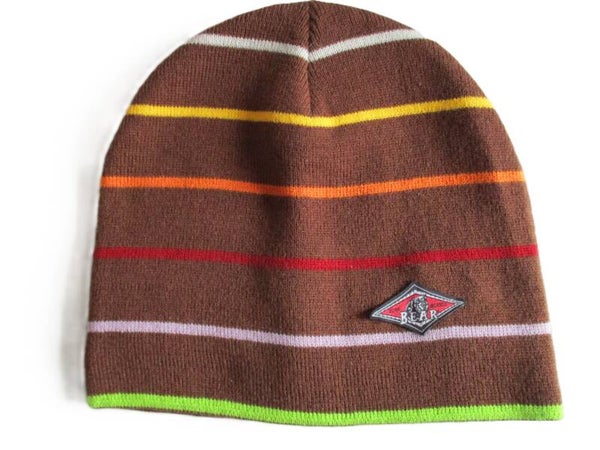 BEAR SURF BEANIE PINSTRIPE BROWN
