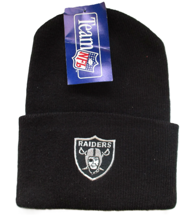 LOS ANGELES RAIDERS NFL BEANIE BLACK