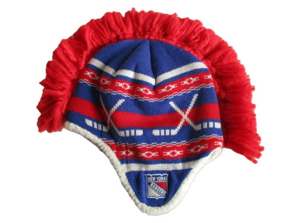 NEW YORK RANGERS NHL MOHAWK BEANIE BY REEBOK