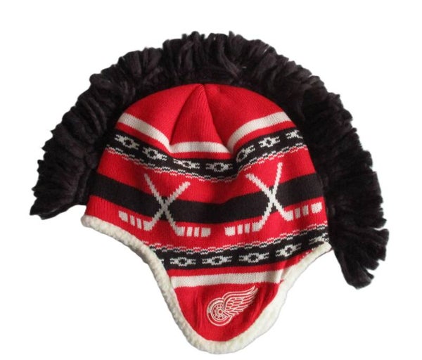 DETROIT REDWINGS NHL MOHAWK BEANIE BY REEBOK