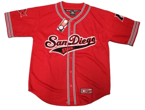 SAN DIEGO AZTECS SCRIPT BASEBALL JERSEY BY COLOSSEUM NCAA