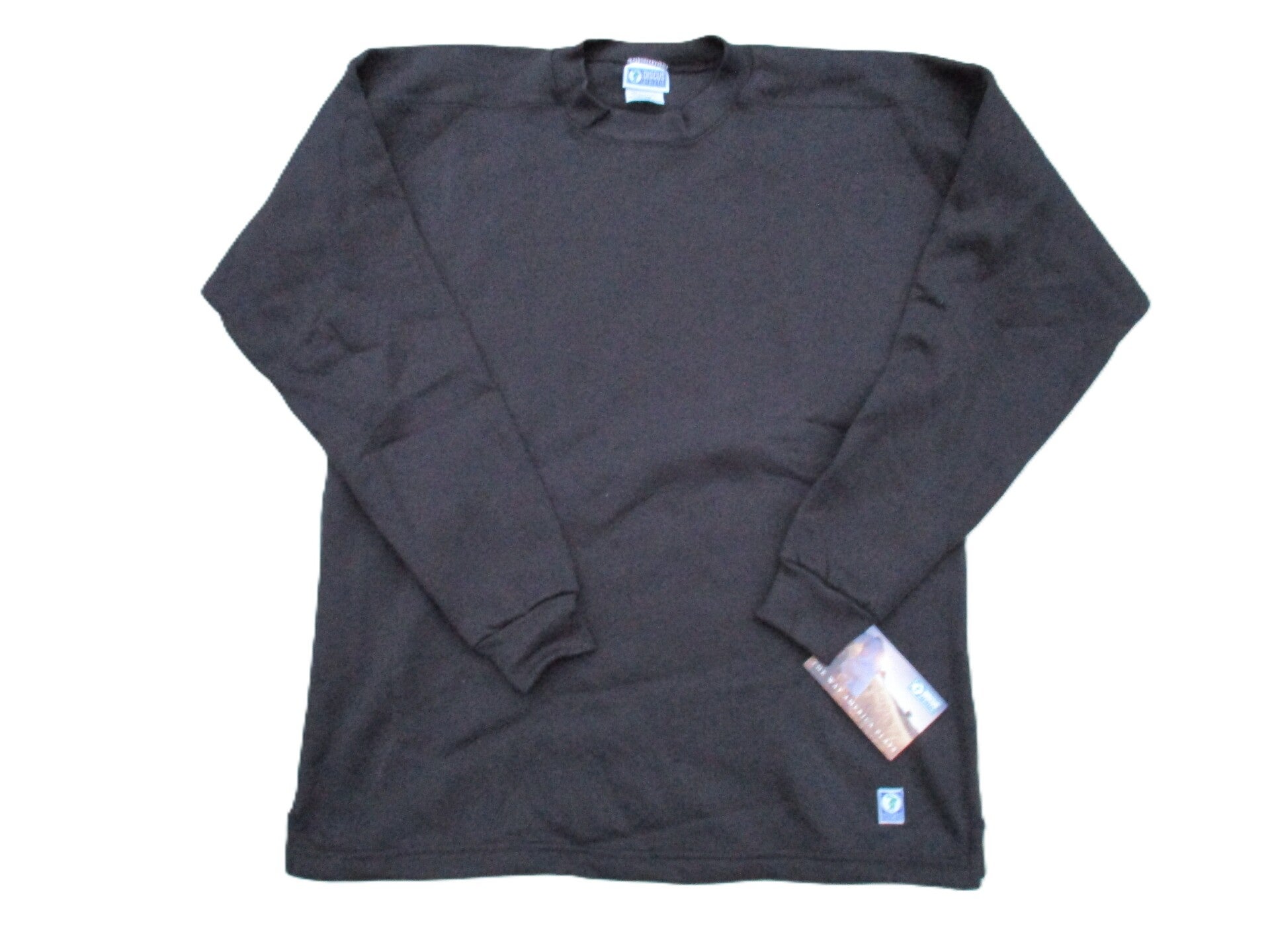 DISCUS ATHLETIC VINTAGE CREW SET IN SLEEVE SWEATER BLACK