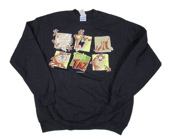 LOONEY TUNES TAZ TASMANIAN DEVIL SWEATER  ´SIMPLY TAZ ´ BLACK