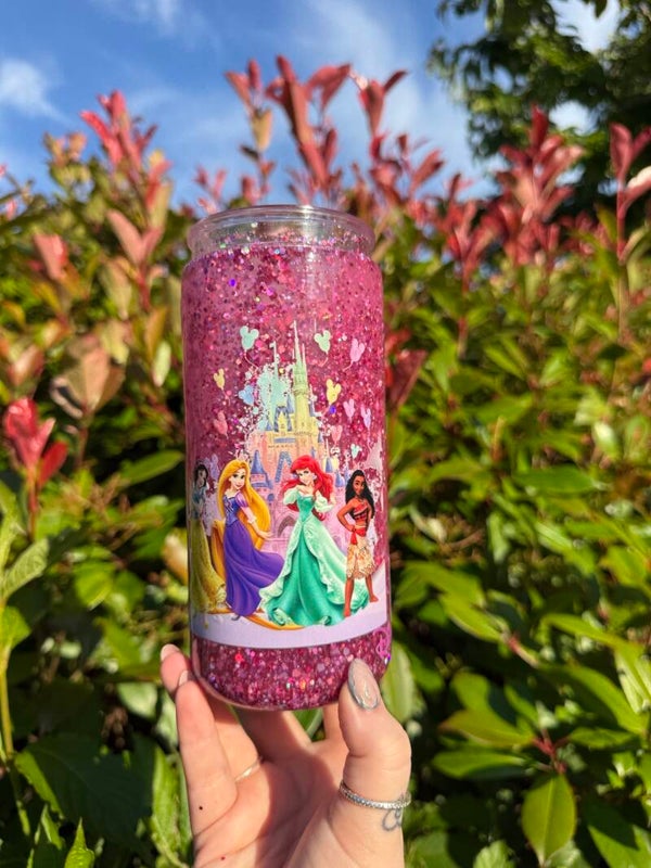 Imperfectly perfect princess glitter 16oz tumbler
