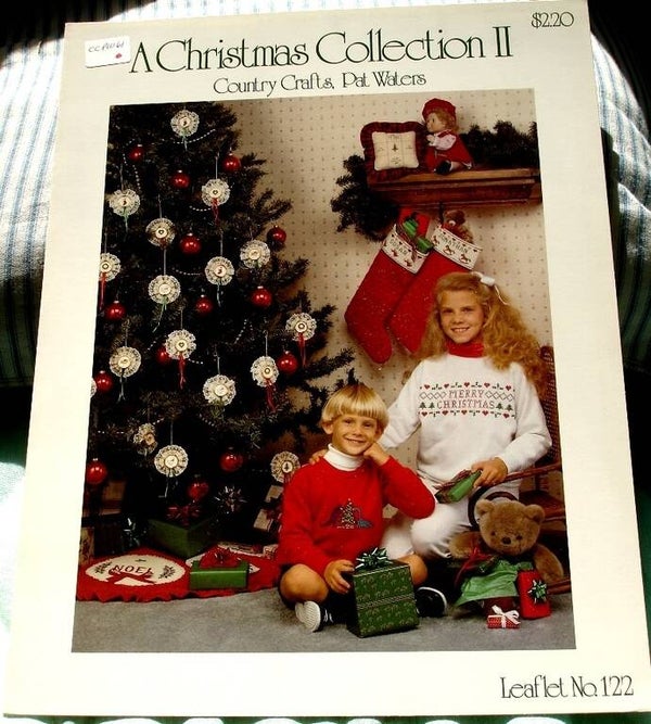 A Christmas Collection II Cross Stitch Country Crafts By Pat Waters Leaflet No . 122