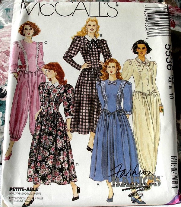 McCall's 5536 Misses' Dress And Jumpsuits In Two Lengths Size 10