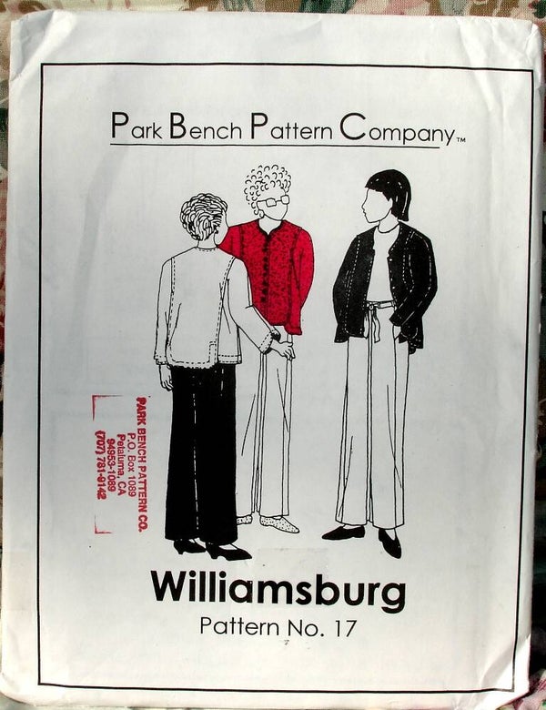 Williamsburg Pattern No. 17 By Park Bench Pattern Company
