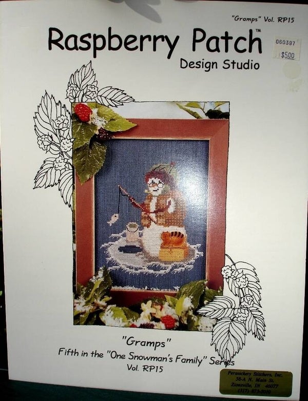 Gramps Counted Cross Stitch Chart By Raspberry Patch Designs Studio