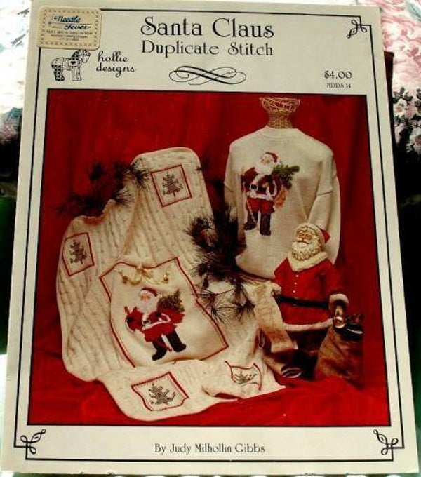 Santa Claus Duplicate Stitch By Judy Milhollin Gibbs For Hollie Designs HDDS-14