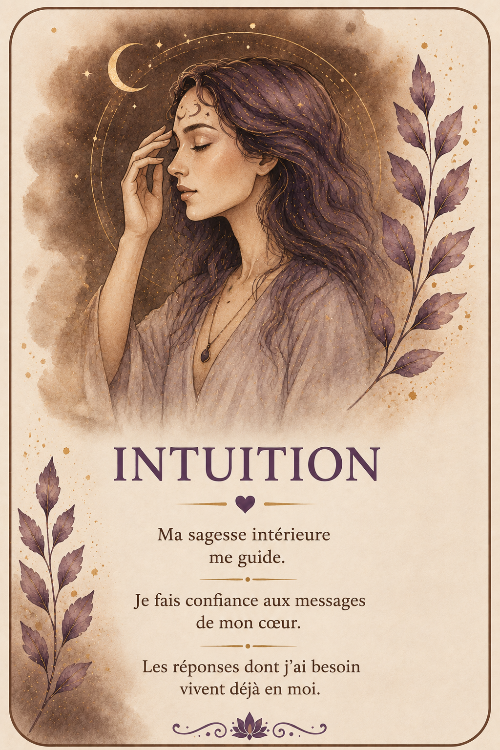 Carte Intuition – Le Jardin de l'Âme